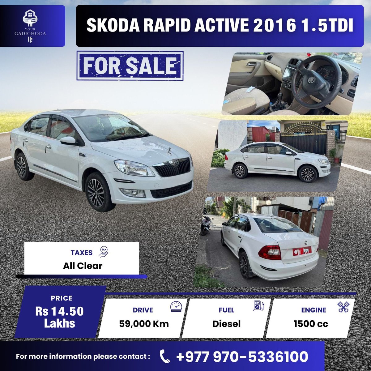 2016 Skoda Rapid in Kathmandu